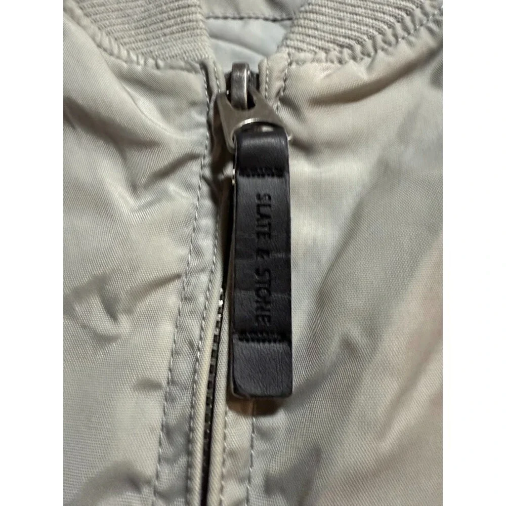 Slate‎ & Stone Jacket Adult Large Full Zip Gray Pocketed Windbreaker Coat Mens.